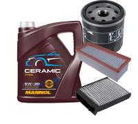 FEBI Controllo set 5L MANNOL Ceramica 5W-30 passend per Dacia Duster