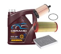 Febi Controllo Set 5L mannol Ceramica 5W-30 per Audi A2 1.4 Tdi 1.2