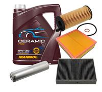 Febi Controllo Set 5L mannol Ceramica 5W-30 per BMW 4 Gran Coupé 418d 1er