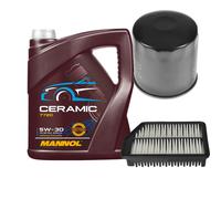 Febi Controllo Set 5L mannol Ceramica 5W-30 per Hyundai i30 Coupé 1.4 1.6