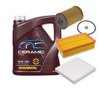 Febi Controllo Set 5L mannol Ceramica 5W-30 per VW Touran 2.0 Tdi Golf Di