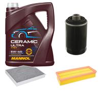 Febi Controllo Set 5L mannol Ceramica 5W-40 per Audi A4 Avant 1.8 TFSI 2.0