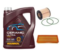 Febi Controllo Set 5L mannol Ceramica 5W-40 per Fiat Grande Punto 1.9 a D