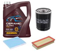 Febi Controllo Set 5L mannol Ceramica 5W-40 per Fiat Panda 1.2 4x4
