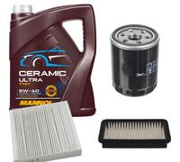 Febi Controllo Set 5L mannol Ceramica 5W-40 per Fiat Sedici 1.6 16V 4x4