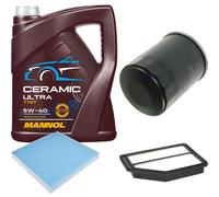 Febi Controllo Set 5L mannol Ceramica 5W-40 per Honda Cr-V III 2.0i-VTEC 4WD