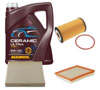 Febi Controllo Set 5L mannol Ceramica 5W-40 per Opel Astra J 1.6 Turbo