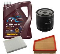Febi Controllo Set 5L mannol Ceramica 5W-40 per Seat Ibiza III 1.8 T Cupra Rs R