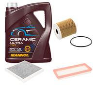 Febi Controllo Set 5L mannol Ceramica 5W-40 per Smart Fortwo Coupe 0.8