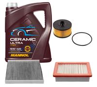 Febi Controllo Set 5L mannol Ceramica 5W-40 per Smart Fortwo Coupe 0.9