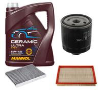 Febi Controllo Set 5L mannol Ceramica 5W-40 per VW Golf IV 1.6 16V