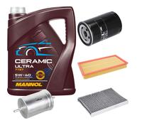 Febi Controllo Set 5L mannol Ceramica 5W-40 per VW Golf IV 1.6 2.0 Nuovo