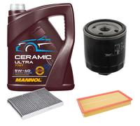 Febi Controllo Set 5L mannol Ceramica 5W-40 per VW Golf IV 1.6