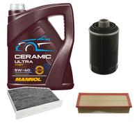 Febi Controllo Set 5L mannol Ceramica 5W-40 per VW Golf VI 2.0 Gti 1.8 TSI