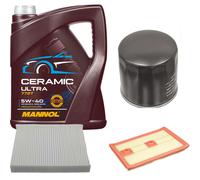 Febi Controllo Set 5L mannol Ceramica 5W-40 per VW Polo 1.2 TSI 16V Seat