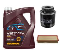 Febi Controllo Set 5L mannol Ceramica 5W-40 per VW Touran 1.4 TSI