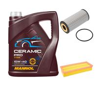 Febi Controllo Set 5L mannol Ceramica Pro 10W-40 per Audi A4 Avant. 8K5