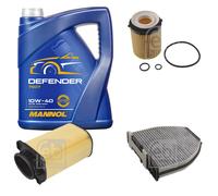 FEBI Controllo Set 5L MANNOL Defender 10W-40 Per Mercedes-Benz C-Klasse