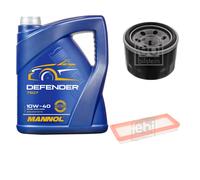FEBI Controllo Set 5L MANNOL Defender 10W-40 Per Smart Fortwo Cabrio 451