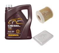 FEBI Controllo Set 5L MANNOL Diesel TDI 5W-30 Per Toyota Yaris NLP13