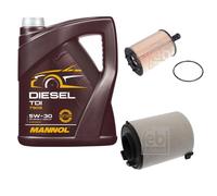 Febi Controllo Set 5L mannol Diesel Tdi 5W-30 per VW Caddy III Cassette