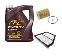 FEBI Controllo Set 5L MANNOL Energy Combi LL 5W-30 Per Hyundai Matrix FC