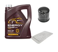 FEBI Controllo Set 5L MANNOL Energy Combi LL 5W-30 Per Suzuki Splash EX