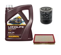 FEBI Controllo Set 5L MANNOL LONGLIFE 504/507 5W-30 Per Audi Cabriolet