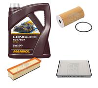 FEBI Controllo Set 5L MANNOL LONGLIFE 504/507 5W-30 Per Mercedes-Benz