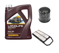 FEBI Controllo Set 5L MANNOL LONGLIFE 504/507 5W-30 Per Suzuki Baleno