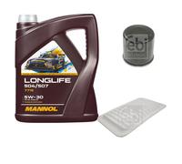 FEBI Controllo Set 5L MANNOL LONGLIFE 504/507 5W-30 Per Suzuki Splash EX