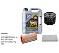 Febi Controllo Set 5L Motore Liqui Moly Top Tec 4100 5W-40 per Alfa Romeo ,