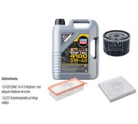 Febi Controllo Set 5L Motore Liqui Moly Top Tec 4100 5W-40 per Dacia Logan