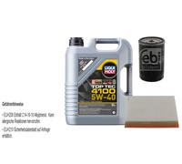 Febi Controllo Set 5L Motore Liqui Moly Top Tec 4100 5W-40 per VW Sharan 7M8