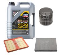 Febi Controllo Set 5L Motore Liqui Moly Top Tec 4100 5W-40 per VW Up 121 122