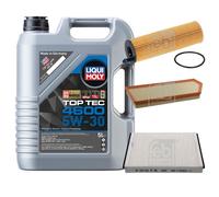 Febi Controllo Set 5L Motore Liqui Moly Top Tec 4600 5W-30 per Mercedes E