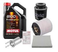 FEBI Controllo Set 5L MOTUL 8100 X-CESS 5W-40 Per Audi A1 1.4 TFSI Seat