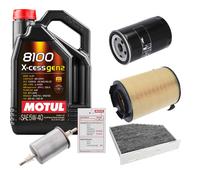 FEBI Controllo Set 5L MOTUL 8100 X-CESS 5W-40 Per Audi A3 Sportback 1.6 VW