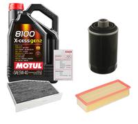 FEBI Controllo Set 5L MOTUL 8100 X-CESS 5W-40 Per Audi Q3 2.0 TFSI Quattro