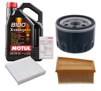 FEBI Controllo Set 5L MOTUL 8100 X-CESS 5W-40 Per Dacia Logan II Renault 1.6