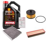 FEBI Controllo Set 5L MOTUL 8100 X-CESS 5W-40 Per Dacia Logan MCV II