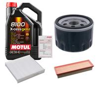 FEBI Controllo Set 5L MOTUL 8100 X-CESS 5W-40 Per Dacia Logan MCV II Renault