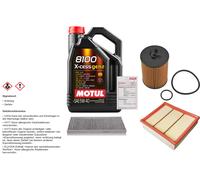 Febi Controllo Set 5L Motul 8100 x-Cess 5W-40 per Di