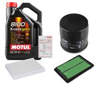 FEBI Controllo Set 5L MOTUL 8100 X-CESS 5W-40 Per Nissan Qashqai II 1.6