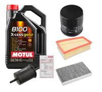 FEBI Controllo Set 5L MOTUL 8100 X-CESS 5W-40 Per Renault Fluence 2.0 16V
