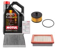 FEBI Controllo Set 5L MOTUL 8100 X-CESS 5W-40 Per Smart Fortwo Coupe 0.9