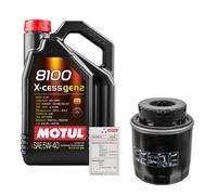 FEBI Controllo Set 5L MOTUL 8100 X-CESS 5W-40 Per VW Polo 1.2 TSI Golf V