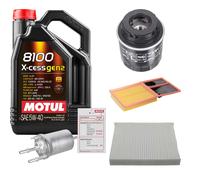 FEBI Controllo Set 5L MOTUL 8100 X-CESS 5W-40 Per VW Polo 1.4 1.6 Bi-Fuel