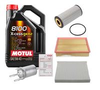 Febi Controllo Set 5L Motul 8100 x-Cess 5W-40 per VW Polo 1.8 Gti Seat Ibiza