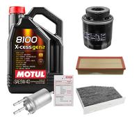 FEBI Controllo Set 5L MOTUL 8100 X-CESS 5W-40 Per VW Touran 1.4 TSI Golf VI